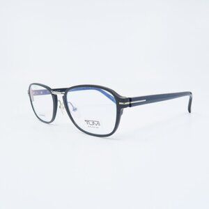 Tumi VTU023 0531 52mm Black Aluminum-Blue Carbon Fiber, New Eyeglasses Frames.
